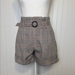 XS, Abercrombie & Fitch Plaid High-Waisted Women Shorts